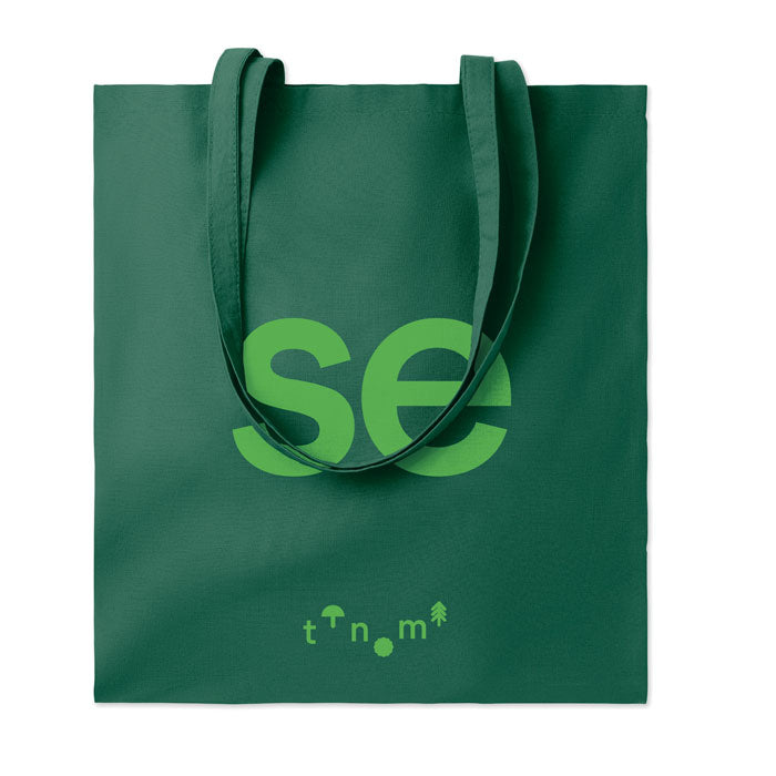 Branded Cotton Shopping Bag 140gsm 38 x 42cm in Green