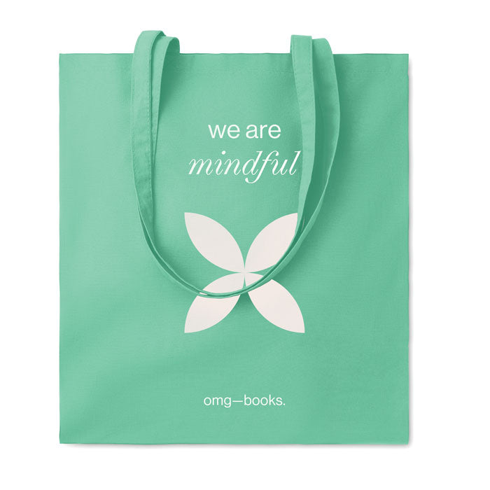 Branded Cotton Shopping Bag 140gsm 38 x 42cm in Green
