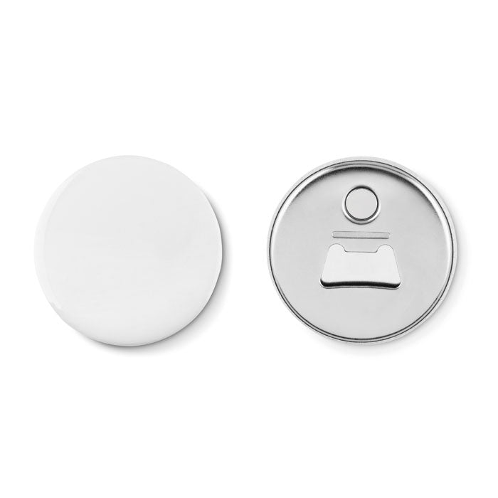 Branded Fridge Magnet Pin Button with Bottle Opener without branding