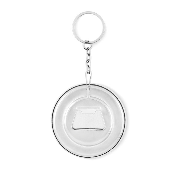 Branded Pin Button Bottle Opener Key Ring without branding