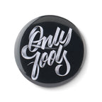 Branded Metal Mirror Button without branding