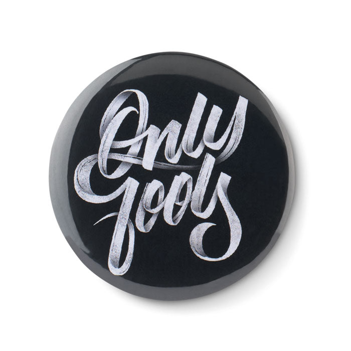 Branded Metal Mirror Button without branding