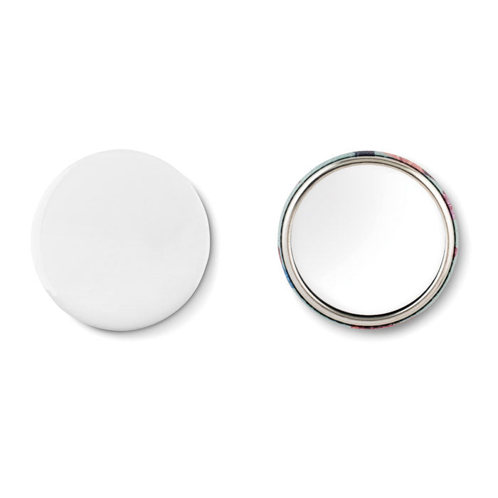 Branded Metal Mirror Button without branding