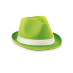 Branded Coloured Polyester Straw Hat