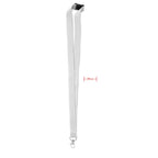 Branded 20mm Lanyard with Safety Breakaway in White