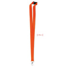 Branded 20mm Lanyard with Safety Breakaway in Orange