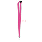 Branded 20mm Lanyard with Safety Breakaway in Pink