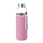 Branded Glass Bottle with Neoprene Pouch - 500ml colour option 11