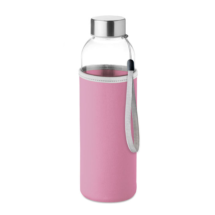Branded Glass Bottle with Neoprene Pouch - 500ml colour option 11