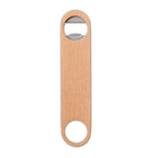 Branded Wood and Stainless Steel Bottle Opener