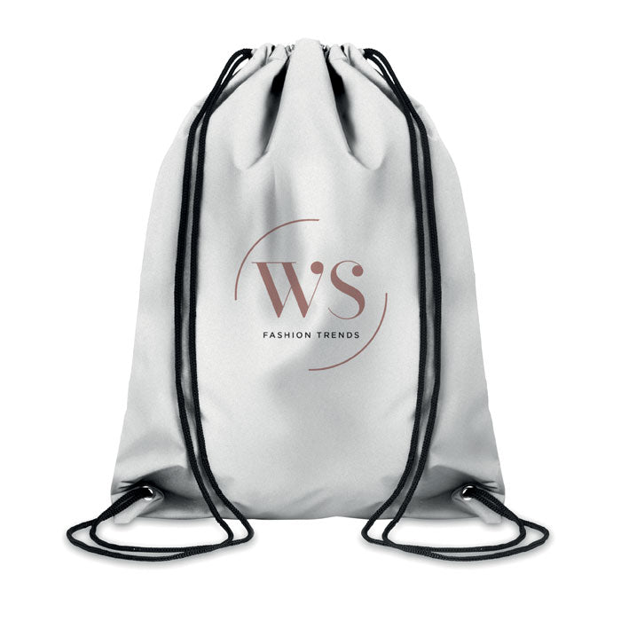 Branded Reflective Drawstring Bag