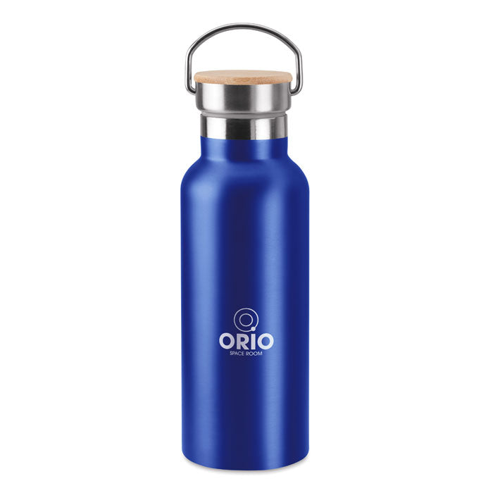 Branded Stainless Steel and bamboo Water Bottle