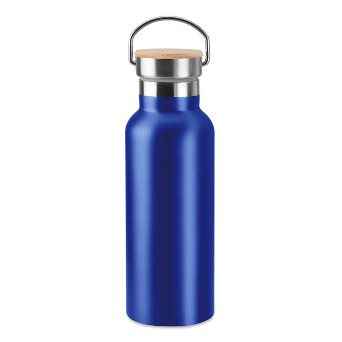 Branded Stainless Steel and bamboo Water Bottle