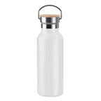 Branded Stainless Steel and Bamboo Water Bottle
