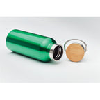 Branded Stainless Steel and bamboo Water Bottle