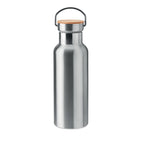 Branded Stainless Steel and Bamboo Water Bottle
