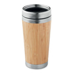 Branded bamboo cover flask, 400ml