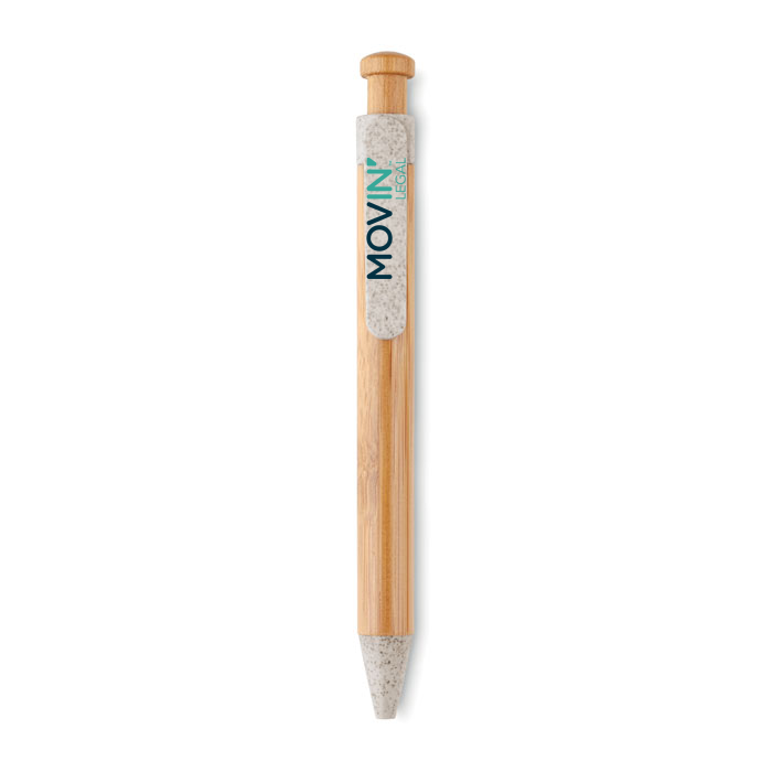 Branded Bamboo and Wheat Straw Pen