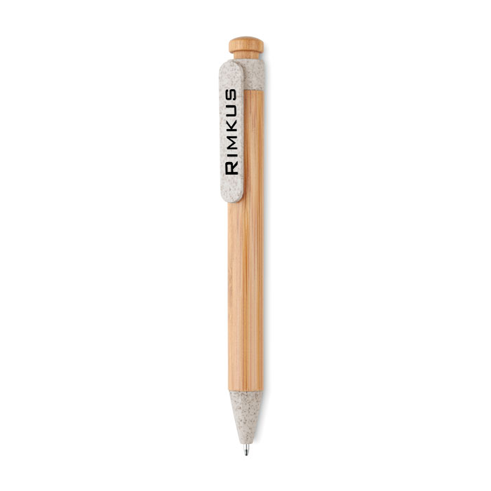 Branded Bamboo and Wheat Straw Pen