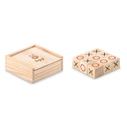 Branded Wooden Tic Tac Toe Game