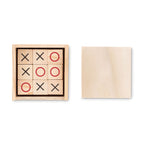 Branded Wooden Tic Tac Toe Game without branding