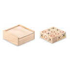 Branded Wooden Tic Tac Toe Game without branding