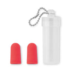 Branded Earplug Set in Plastic Tube without branding