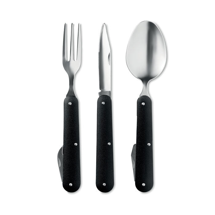 Branded 3 Piece Camping Utensil Set without branding