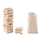 Branded Wooden Toppling Tower Game without branding