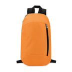 Branded Backpack with Front Pocket in Orange