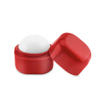 Branded Ball Lip Balm in Cube Box in Red