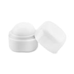 Branded Ball Lip Balm in Cube Box in White