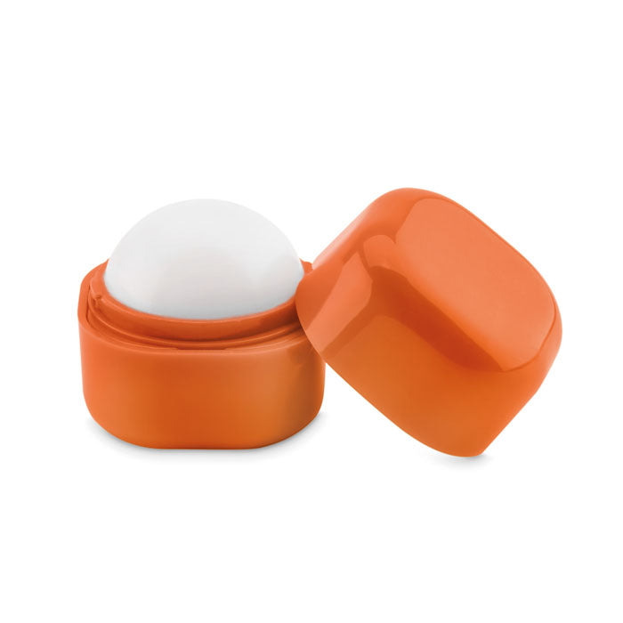 Branded Ball Lip Balm in Cube Box