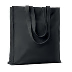 Branded Cotton Shopping Bag 140gsm 38 x 9 x 42cm in Black