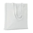 Branded Cotton Shopping Bag 140gsm 38 x 9 x 42cm in White