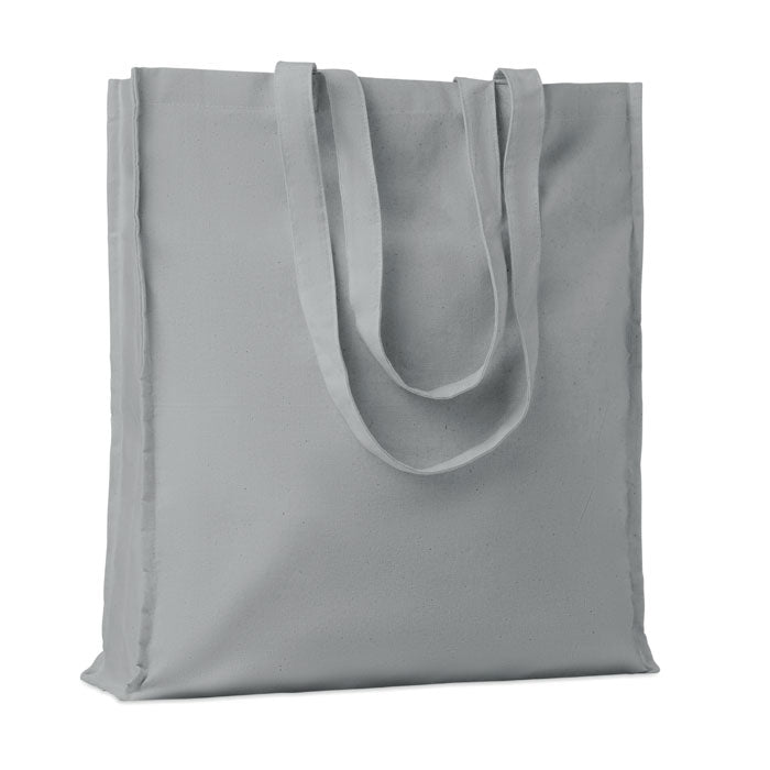 Branded Cotton Shopping Bag 140gsm 38 x 9 x 42cm in Grey