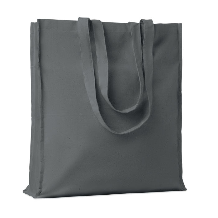 Branded Cotton Shopping Bag 140gsm 38 x 9 x 42cm in Grey
