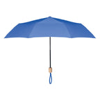 Branded 21 Inch RPET Foldable Umbrella in Blue