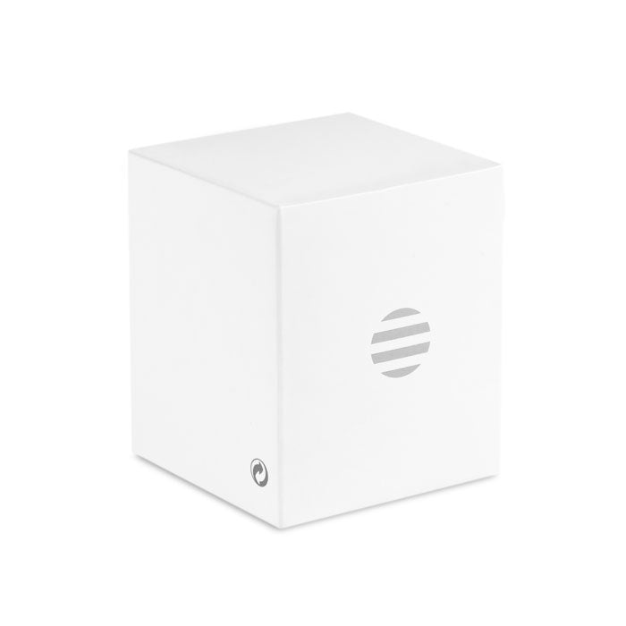 Branded Wireless Round Bamboo Speaker without branding