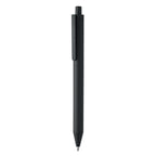 Branded Wheat Straw Push Button Ball Pen in Black