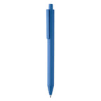 Branded Wheat Straw Push Button Ball Pen in Blue