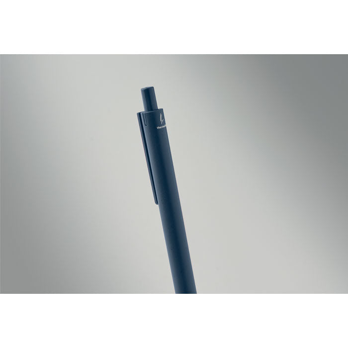 Branded Wheat Straw Push Button Ball Pen without branding