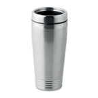 Branded steel travel cup, 400ml