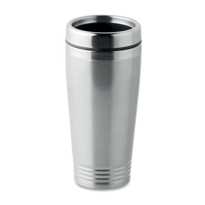 Branded steel travel cup, 400ml