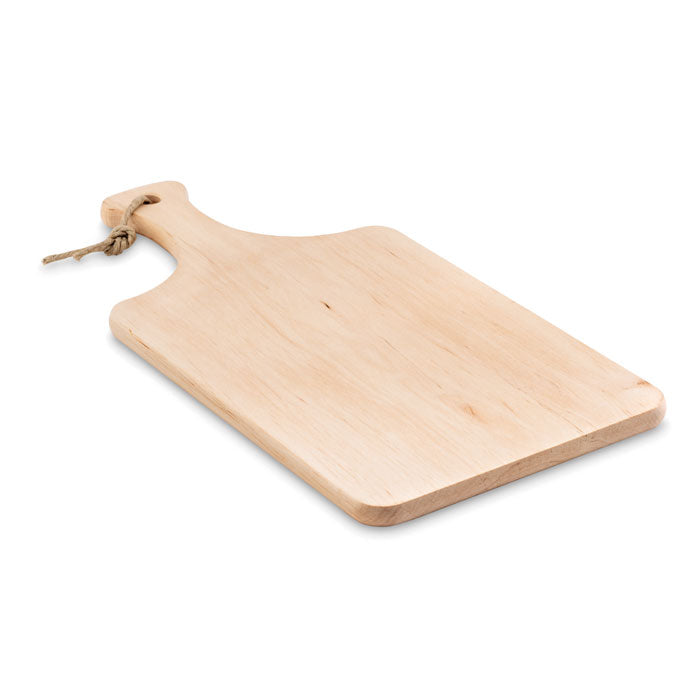 Branded Alder Wood Cutting Board with Handle and Cord