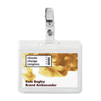 Branded PVC Badge Holder with Metal Clip