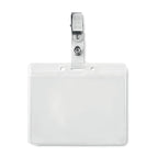 Branded PVC Badge Holder with Metal Clip without branding