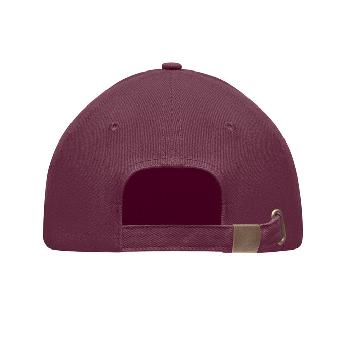 Branded 6 Panel Brushed Cotton Baseball Cap 270gsm without branding