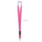 Branded 25mm Lanyard with Metal Hook in Pink