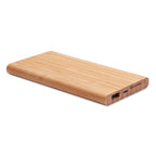 Branded Wireless Charger in Bamboo Casing without branding